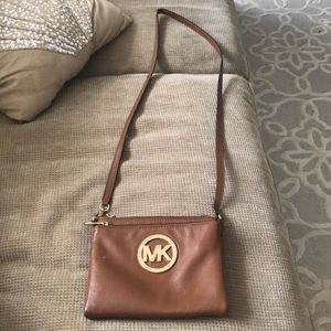 Michael Kors Tan Fulton Crossbody Bag